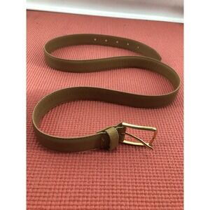 Henry Gretel dress belt men's tan full grain leather glove soft Brass